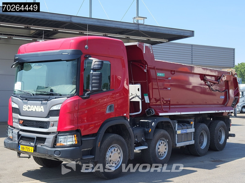 Кипер Scania P410 8X4 NL-Truck 19m3 tipper box heating Big-Axle Steelsuspension Automatic: слика 14