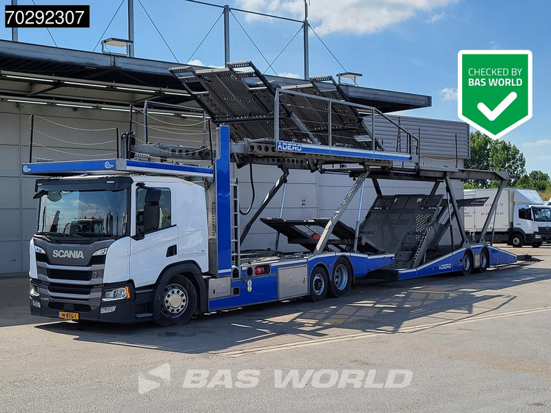 Scania P450 6X2 NL-Truck Car transporter Retarder Standklima Navi ACC LED Euro 6 - Автотранспортен камион: слика 1 Scania P450 6X2 NL-Truck Car transporter Retarder Standklima Navi ACC LED Euro 6 - Автотранспортен камион: слика 1