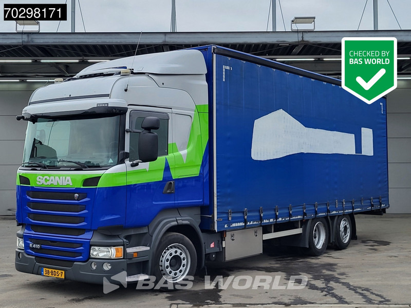Scania R410 R 6X2 NL-Truck Curtainsider Lift+steering axle Automatic Euro 6 - Камион со церада: слика 1 Scania R410 R 6X2 NL-Truck Curtainsider Lift+steering axle Automatic Euro 6 - Камион со церада: слика 1