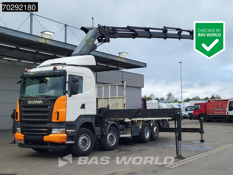 Scania R420 8X2 Palfinger PK74002 Kran Crane Retarder Lift-Steering Axle Euro 4 - Камион со платформа, Камион со кран: слика 1 Scania R420 8X2 Palfinger PK74002 Kran Crane Retarder Lift-Steering Axle Euro 4 - Камион со платформа, Камион со кран: слика 1