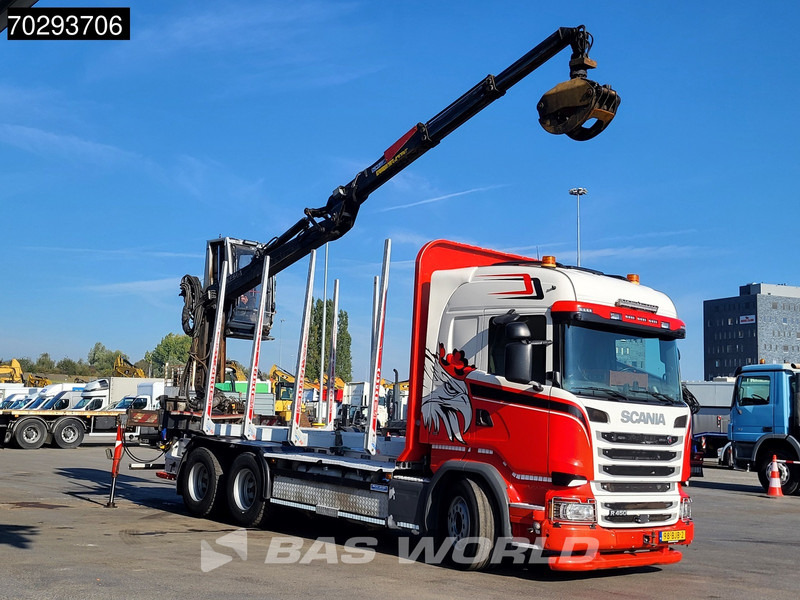 Scania R450 R 6X4 NL-Truck Kesla 2110T Crane Kran Holztransport Manual ACC Xenon Euro 6 - Камион за дрва, Камион со кран: слика 3 Scania R450 R 6X4 NL-Truck Kesla 2110T Crane Kran Holztransport Manual ACC Xenon Euro 6 - Камион за дрва, Камион со кран: слика 3