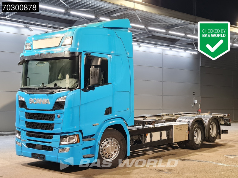Scania R500 R 6X2 WECON BDF Full Air Suspension Retarder Lift-Axle Automatic Leather Seats - Транспортер на контејнер/ Камион со променливо тело: слика 1 Scania R500 R 6X2 WECON BDF Full Air Suspension Retarder Lift-Axle Automatic Leather Seats - Транспортер на контејнер/ Камион со променливо тело: слика 1