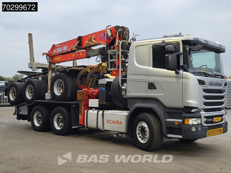 Scania R580 R 6X4 NL-Truck Diebolt D28.81 Kran Crane Holztransport + Dolly Retarder Euro 6 - Камион за дрва, Камион со кран: слика 3 Scania R580 R 6X4 NL-Truck Diebolt D28.81 Kran Crane Holztransport + Dolly Retarder Euro 6 - Камион за дрва, Камион со кран: слика 3