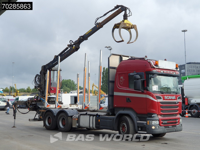Scania R730 R 6X4 HIAB F108S 79 Crane Retarder Xenon BigAxle Loglift Automatic ACC Euro 6 - Камион за дрва, Камион со кран: слика 3 Scania R730 R 6X4 HIAB F108S 79 Crane Retarder Xenon BigAxle Loglift Automatic ACC Euro 6 - Камион за дрва, Камион со кран: слика 3