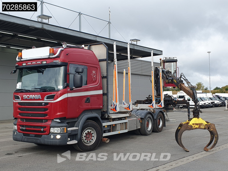 Scania R730 R 6X4 HIAB F108S 79 Crane Retarder Xenon BigAxle Loglift Automatic ACC Euro 6 - Камион за дрва, Камион со кран: слика 5 Scania R730 R 6X4 HIAB F108S 79 Crane Retarder Xenon BigAxle Loglift Automatic ACC Euro 6 - Камион за дрва, Камион со кран: слика 5