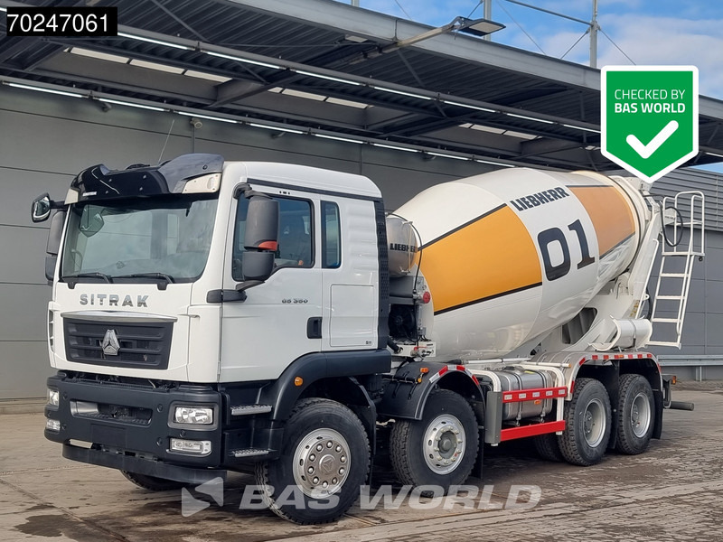 Sitrak G5 350 8X4 NEW! 8m3 Liebherr Mixer Big-Axle Steel Suspension - Камион миксер за бетон: слика 1 Sitrak G5 350 8X4 NEW! 8m3 Liebherr Mixer Big-Axle Steel Suspension - Камион миксер за бетон: слика 1