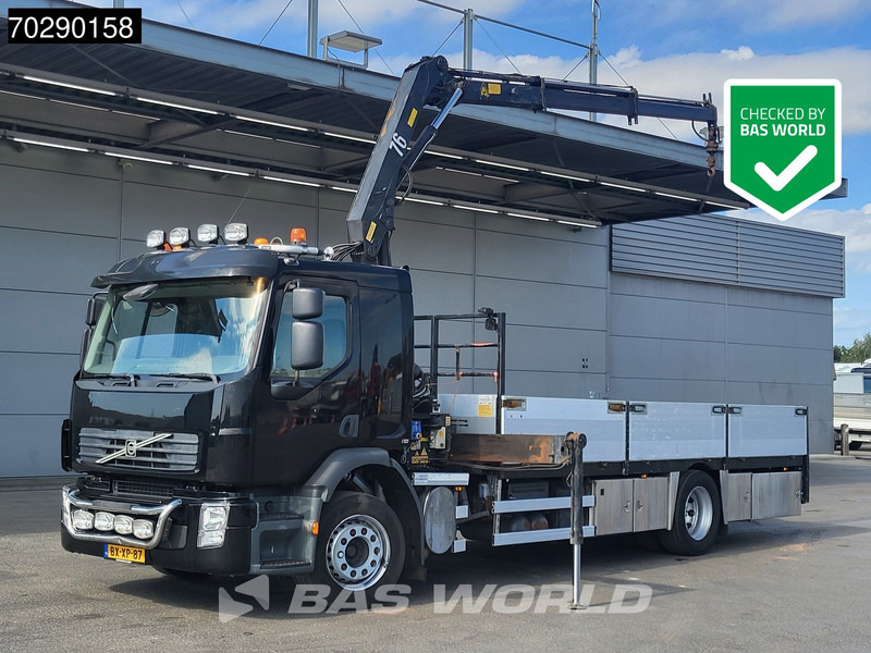 Volvo FE 240 4X2 HMF 760 K2 Kran Crane Remote control Manual Euro 5 - Камион со платформа, Камион со кран: слика 1 Volvo FE 240 4X2 HMF 760 K2 Kran Crane Remote control Manual Euro 5 - Камион со платформа, Камион со кран: слика 1