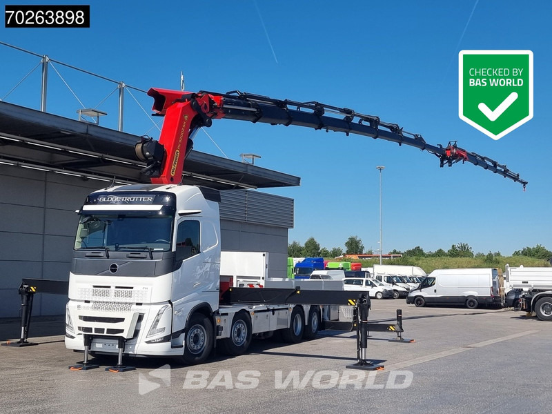 Volvo FH 500 8X2 NEW! Palfinger PK92002 SH 8+6 JIB Crane Kran Winch Lift-Lenkachse Navi - Камион со платформа, Камион со кран: слика 1 Volvo FH 500 8X2 NEW! Palfinger PK92002 SH 8+6 JIB Crane Kran Winch Lift-Lenkachse Navi - Камион со платформа, Камион со кран: слика 1