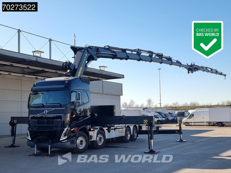 Volvo FH 500 8X2 Palfinger PK110002 SH Crane + Fly-Jib Winch VEB+ Euro 6 - Камион со платформа, Камион со кран: слика 1 Volvo FH 500 8X2 Palfinger PK110002 SH Crane + Fly-Jib Winch VEB+ Euro 6 - Камион со платформа, Камион со кран: слика 1