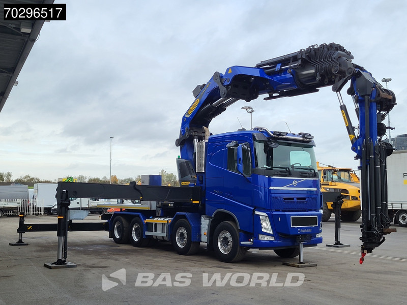 Камион со платформа, Камион со кран Volvo FH 540 FH 8X4 Palfinger PK165.002 TEC G Fly-Jib Winch Big-Axle VEB+ Euro 6: слика 12