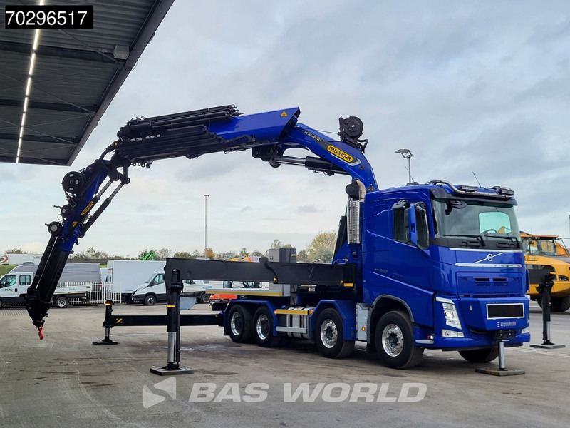 Камион со платформа, Камион со кран Volvo FH 540 FH 8X4 Palfinger PK165.002 TEC G Fly-Jib Winch Big-Axle VEB+ Euro 6: слика 13