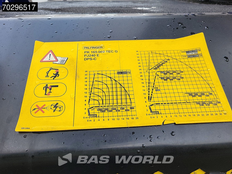 Камион со платформа, Камион со кран Volvo FH 540 FH 8X4 Palfinger PK165.002 TEC G Fly-Jib Winch Big-Axle VEB+ Euro 6: слика 14