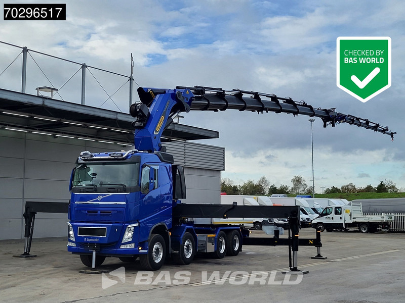 Volvo FH 540 FH 8X4 Palfinger PK165.002 TEC G Fly-Jib Winch Big-Axle VEB+ Euro 6 - Камион со платформа, Камион со кран: слика 1 Volvo FH 540 FH 8X4 Palfinger PK165.002 TEC G Fly-Jib Winch Big-Axle VEB+ Euro 6 - Камион со платформа, Камион со кран: слика 1