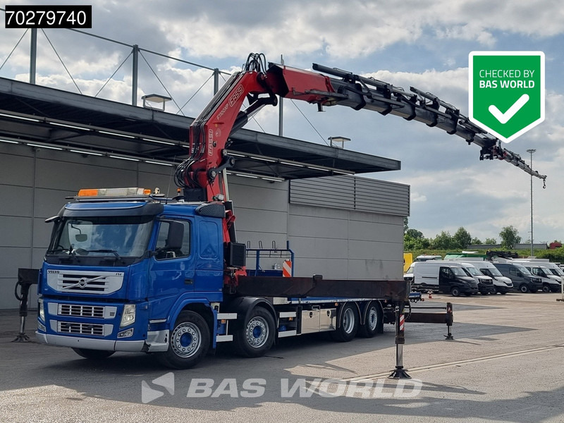Volvo FM 450 8X2 FASSI 100 Ton/Meter Crane Kran 7 + 6 Jib Lift+steering Axle Euro 5 - Камион со платформа, Камион со кран: слика 1 Volvo FM 450 8X2 FASSI 100 Ton/Meter Crane Kran 7 + 6 Jib Lift+steering Axle Euro 5 - Камион со платформа, Камион со кран: слика 1