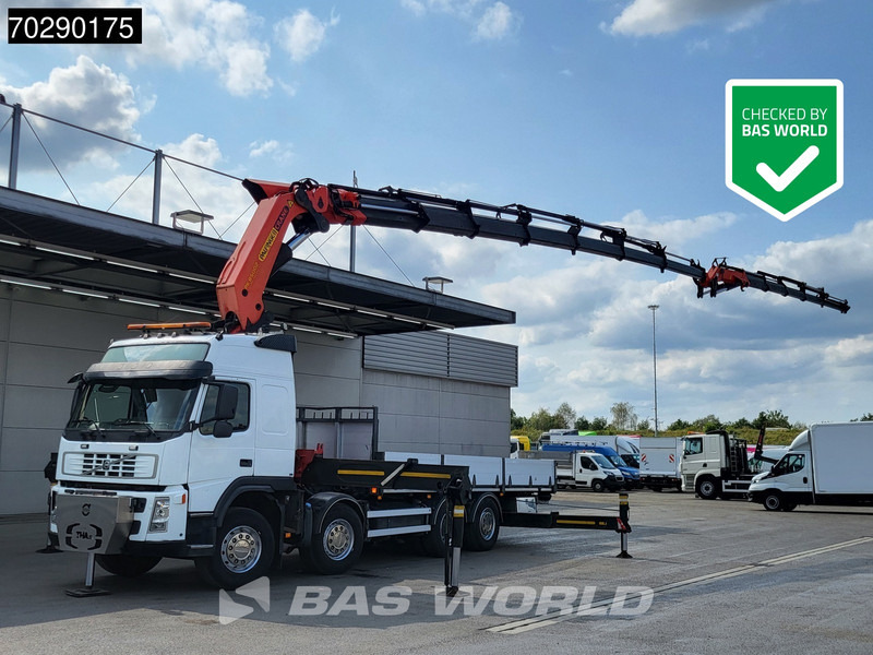 Volvo FM 480 8X2 Palfinger PK85002 Crane+Jib Lifting-Axle Big-Axle Automatic Euro 4 - Камион со платформа, Камион со кран: слика 1 Volvo FM 480 8X2 Palfinger PK85002 Crane+Jib Lifting-Axle Big-Axle Automatic Euro 4 - Камион со платформа, Камион со кран: слика 1
