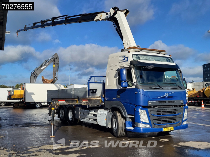 Volvo FM 500 FM 6X2 NL-Truck HMF 3220-K7 Kran Crane Winch Lift+Steering-Axle Euro 6 - Камион со платформа, Камион со кран: слика 3 Volvo FM 500 FM 6X2 NL-Truck HMF 3220-K7 Kran Crane Winch Lift+Steering-Axle Euro 6 - Камион со платформа, Камион со кран: слика 3
