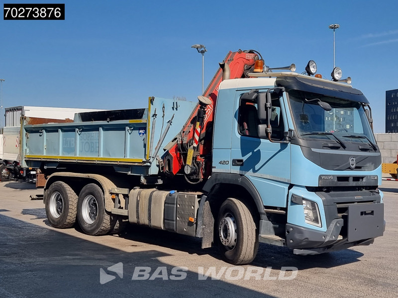 Кипер, Камион со кран Volvo FMX 420 6X4 Fassi F155A.2.22 Crane 9m3 Big-Axle Automatic Euro 5: слика 15