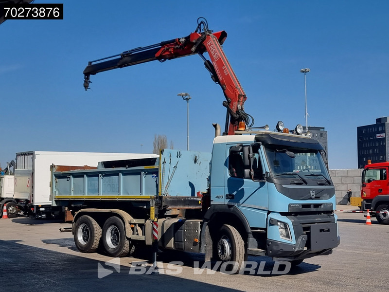 Volvo FMX 420 6X4 Fassi F155A.2.22 Crane 9m3 Big-Axle Automatic Euro 5 - Кипер, Камион со кран: слика 2 Volvo FMX 420 6X4 Fassi F155A.2.22 Crane 9m3 Big-Axle Automatic Euro 5 - Кипер, Камион со кран: слика 2