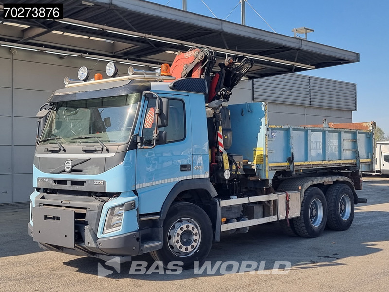 Кипер, Камион со кран Volvo FMX 420 6X4 Fassi F155A.2.22 Crane 9m3 Big-Axle Automatic Euro 5: слика 13