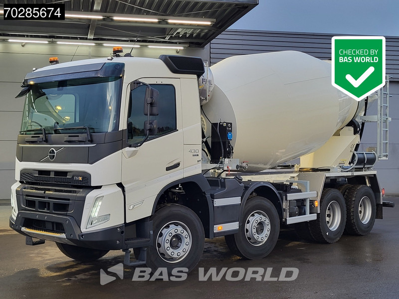 Volvo FMX 430 8X4 New! 10m3 FML Mixer Steelsuspension Automatic LED Euro 6 - Камион миксер за бетон: слика 1 Volvo FMX 430 8X4 New! 10m3 FML Mixer Steelsuspension Automatic LED Euro 6 - Камион миксер за бетон: слика 1
