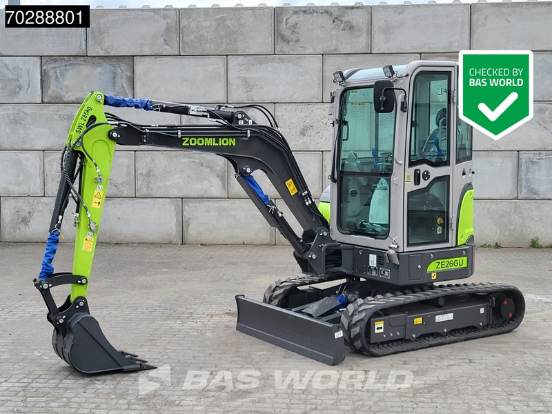 Zoomlion ZE26 GU CE CERTIFIED - Мини багер: слика 1 Zoomlion ZE26 GU CE CERTIFIED - Мини багер: слика 1