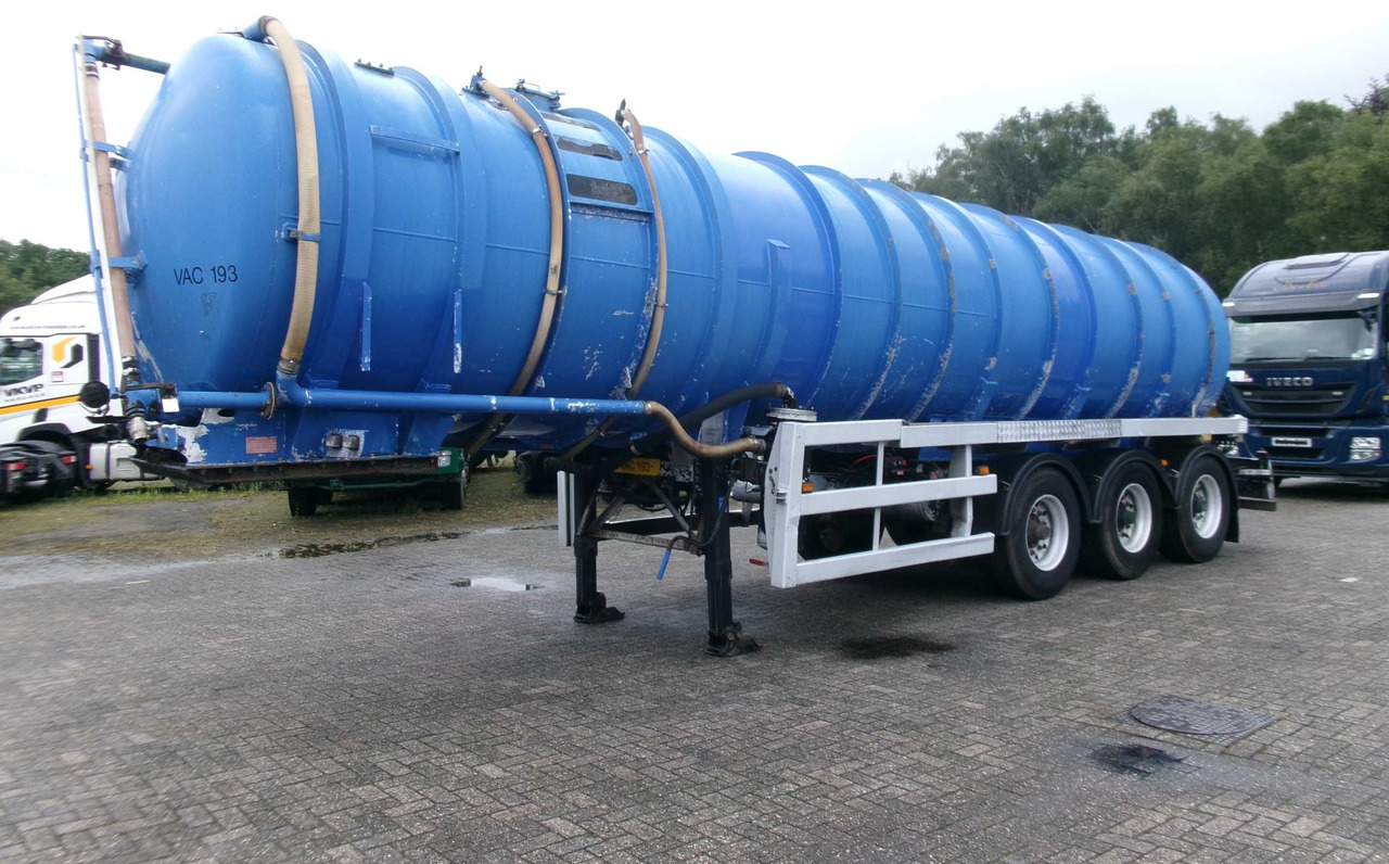 Полуприколка цистерна Clayton Vacuum tank alu 30 m3 / 1 comp + pump: слика 1