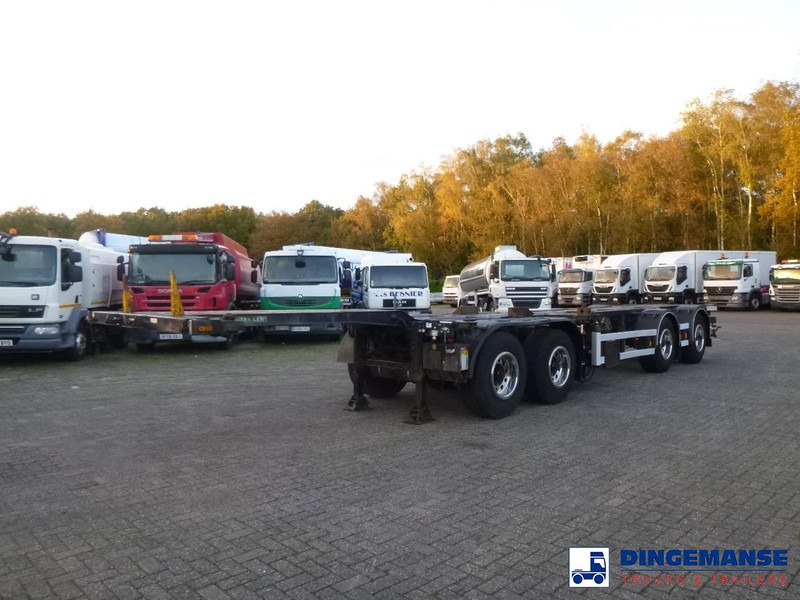 D-Tec 4-axle container combi trailer (2 + 2 axles) - Транспортер на контејнер/ Полуприколка со променливо тело: слика 1 D-Tec 4-axle container combi trailer (2 + 2 axles) - Транспортер на контејнер/ Полуприколка со променливо тело: слика 1
