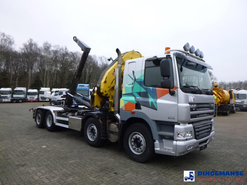 DAF CF 85.410 8x2 Hyva container hook + crane - Камион со кран: слика 2 DAF CF 85.410 8x2 Hyva container hook + crane - Камион со кран: слика 2