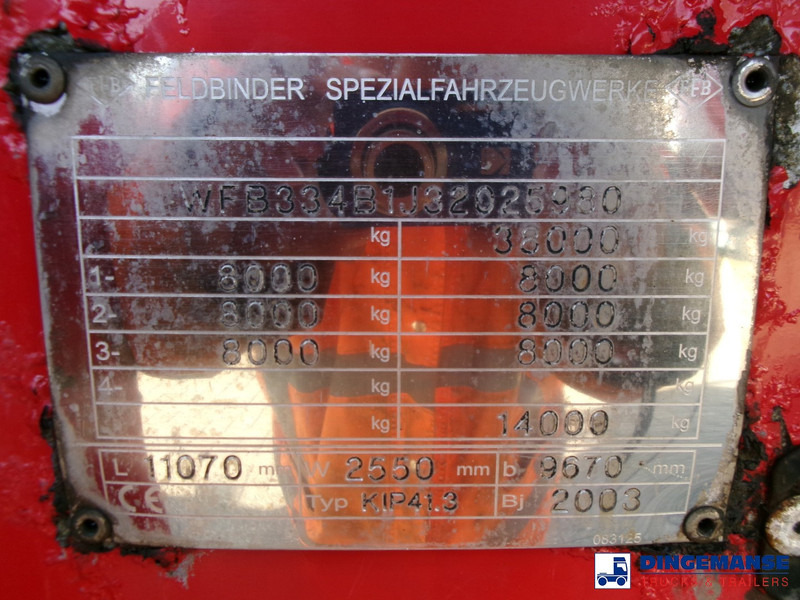 Полуприколка цистерна Feldbinder Powder tank alu 41 m3 (tipping): слика 19