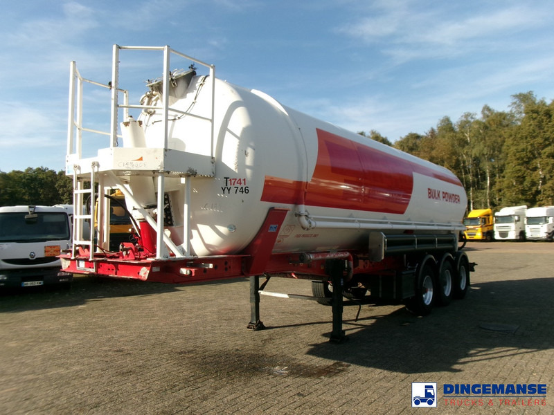 Feldbinder Powder tank alu 41 m3 (tipping) - Полуприколка цистерна: слика 1 Feldbinder Powder tank alu 41 m3 (tipping) - Полуприколка цистерна: слика 1