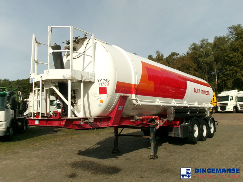 Feldbinder Powder tank alu 41 m3 (tipping) - Полуприколка цистерна: слика 1 Feldbinder Powder tank alu 41 m3 (tipping) - Полуприколка цистерна: слика 1
