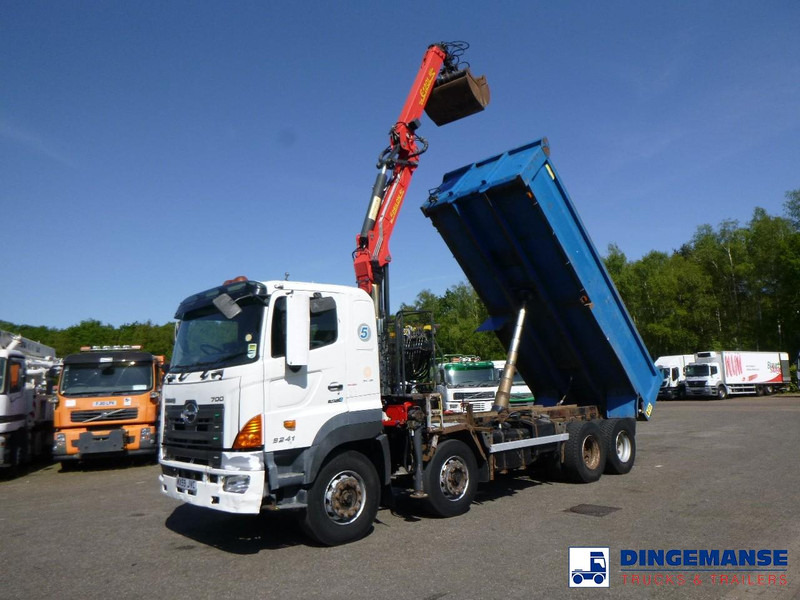 Hino FY1EUKA RHD + Palfinger E120L + grapple - Камион со кран: слика 1 Hino FY1EUKA RHD + Palfinger E120L + grapple - Камион со кран: слика 1