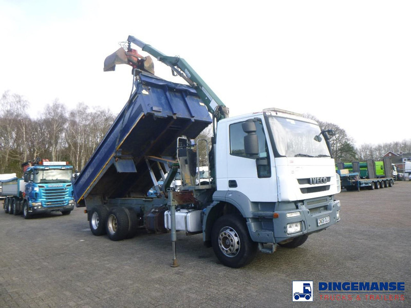 Iveco AD260T33 6X4 RHD tipper + HMF crane - Камион со кран: слика 2 Iveco AD260T33 6X4 RHD tipper + HMF crane - Камион со кран: слика 2