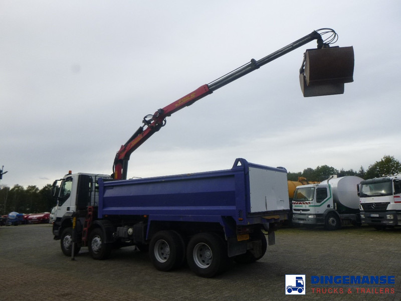 Iveco AD340T36 8x4 RHD tipper + Palfinger E120 plus + grapple - Камион со кран: слика 3 Iveco AD340T36 8x4 RHD tipper + Palfinger E120 plus + grapple - Камион со кран: слика 3