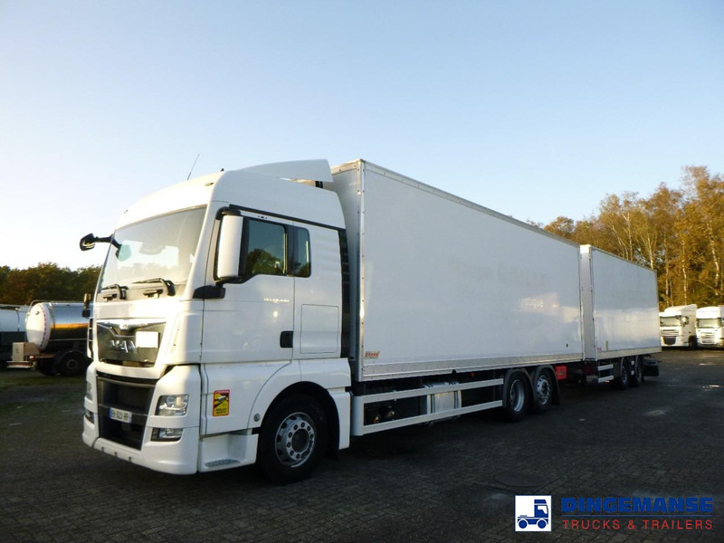 MAN TGX 26.440 6X2 high volume + Fruehauf closed box trailer - Камион сандучар: слика 1 MAN TGX 26.440 6X2 high volume + Fruehauf closed box trailer - Камион сандучар: слика 1