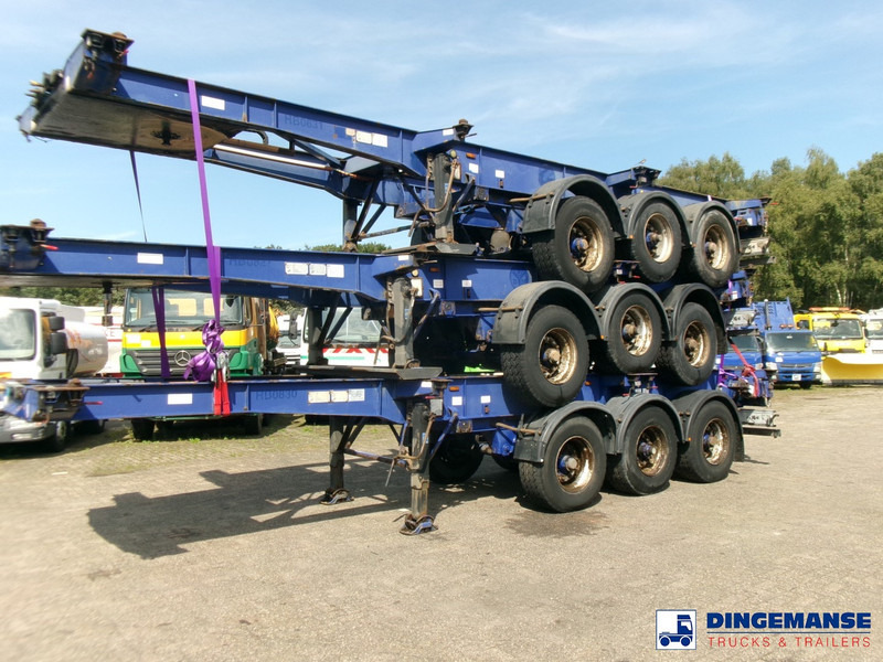 Montracon Stack - 3 x container chassis 20-30-40-45 ft - Транспортер на контејнер/ Полуприколка со променливо тело: слика 1 Montracon Stack - 3 x container chassis 20-30-40-45 ft - Транспортер на контејнер/ Полуприколка со променливо тело: слика 1