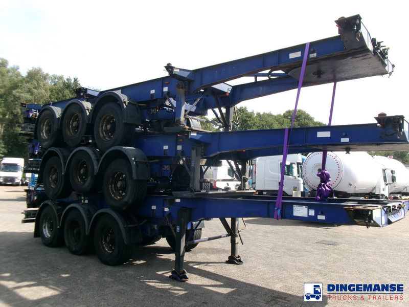 Montracon Stack - 3 x container chassis 20-30-40-45 ft - Транспортер на контејнер/ Полуприколка со променливо тело: слика 2 Montracon Stack - 3 x container chassis 20-30-40-45 ft - Транспортер на контејнер/ Полуприколка со променливо тело: слика 2