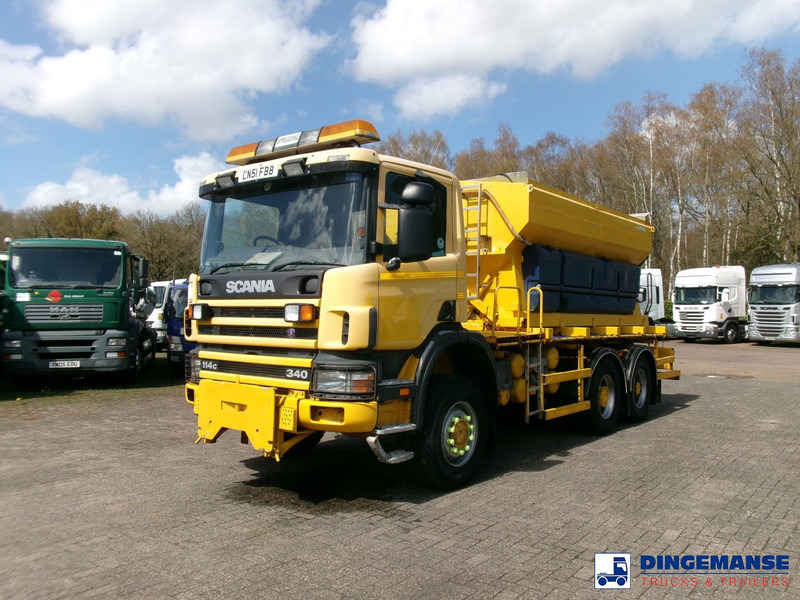 Scania P114-340 CB 6X6 RHD gritter / snow plough - Машина за чистење снег: слика 1 Scania P114-340 CB 6X6 RHD gritter / snow plough - Машина за чистење снег: слика 1