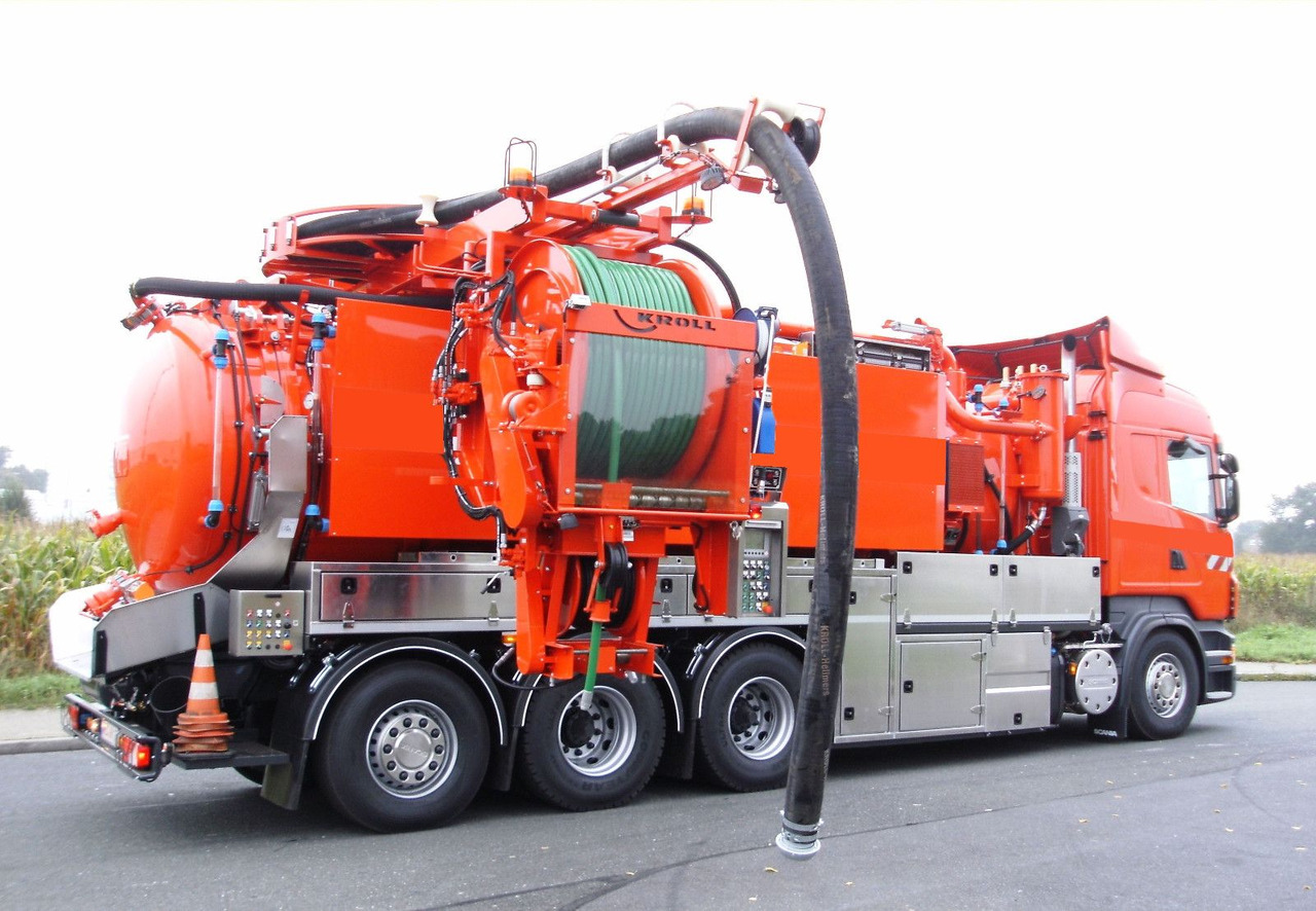 Scania R450 8x4 Kroll 19m³ W-Rückgewinner Kombi-HD +ADR - Вакуумски камион: слика 1 Scania R450 8x4 Kroll 19m³ W-Rückgewinner Kombi-HD +ADR - Вакуумски камион: слика 1