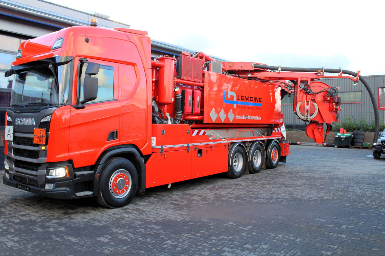 Scania R450 8x4 Kroll 19m³ W-Rückgewinner Kombi-HD +ADR - Вакуумски камион: слика 2 Scania R450 8x4 Kroll 19m³ W-Rückgewinner Kombi-HD +ADR - Вакуумски камион: слика 2