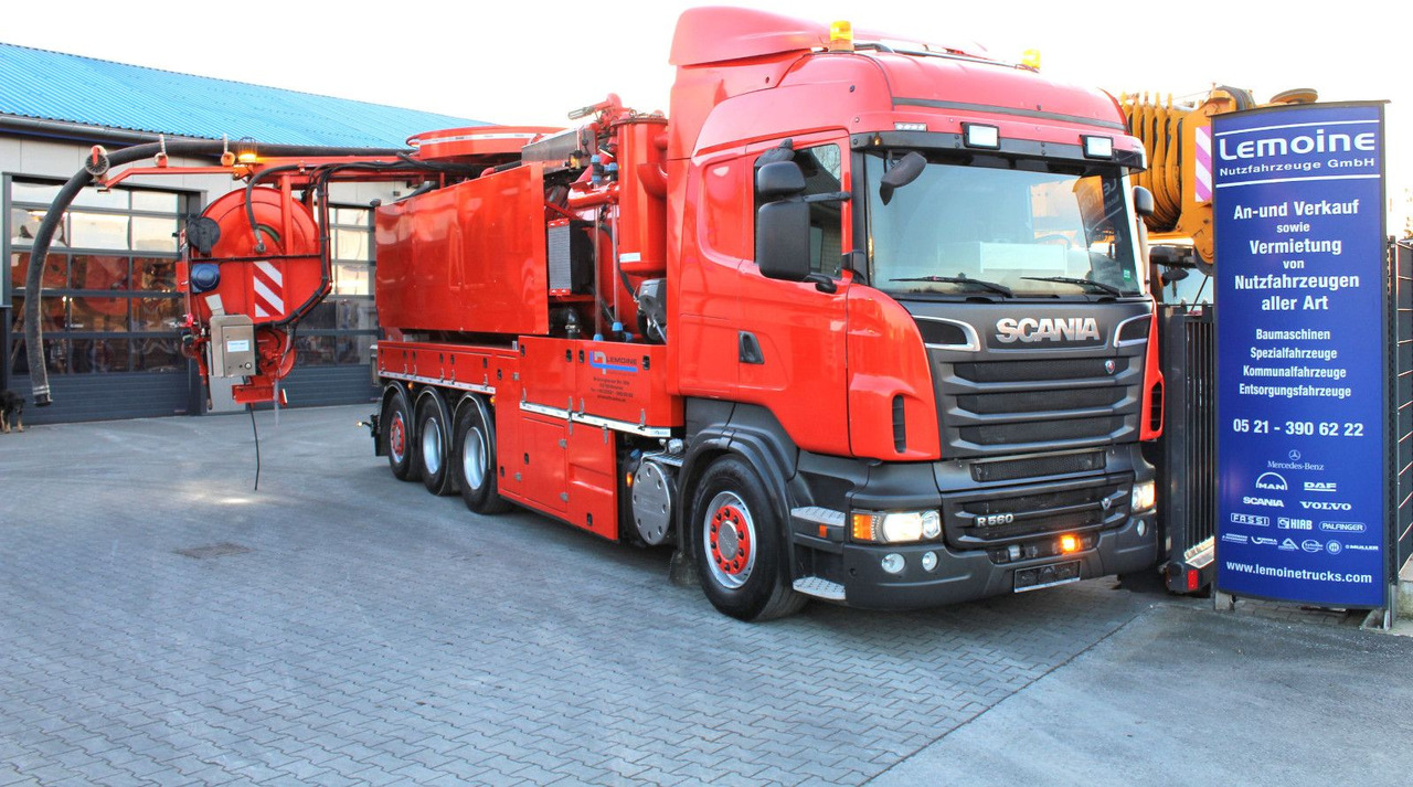 Scania R560 V8 8x4 Kroll 20m³ WRG 2x HD-Pumpe 620 Liter - Вакуумски камион: слика 1 Scania R560 V8 8x4 Kroll 20m³ WRG 2x HD-Pumpe 620 Liter - Вакуумски камион: слика 1