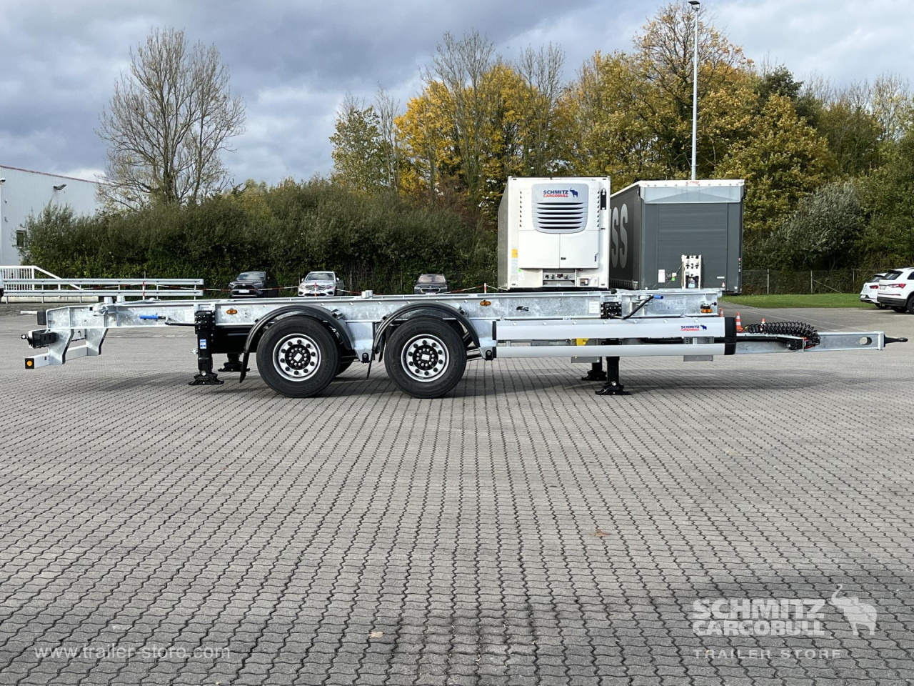 SCHMITZ Zentralachsanhänger Wechselfahrgestell - Транспортер на контејнер/ Приколка со променливо тело: слика 2 SCHMITZ Zentralachsanhänger Wechselfahrgestell - Транспортер на контејнер/ Приколка со променливо тело: слика 2