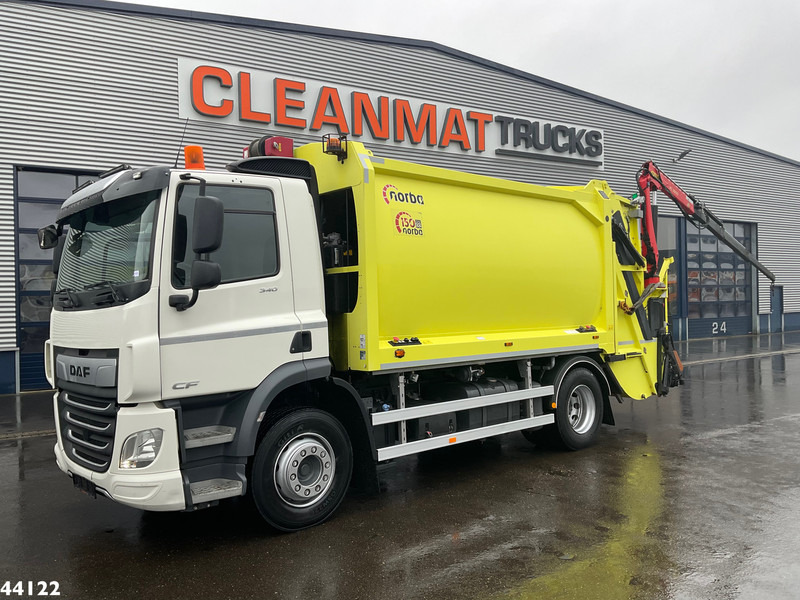 DAF FA CF 340 Euro 6 Norba 17 m³ + Palfinger 3.8 Tonmeter laadkraan + Winch - Камион за ѓубре: слика 1 DAF FA CF 340 Euro 6 Norba 17 m³ + Palfinger 3.8 Tonmeter laadkraan + Winch - Камион за ѓубре: слика 1