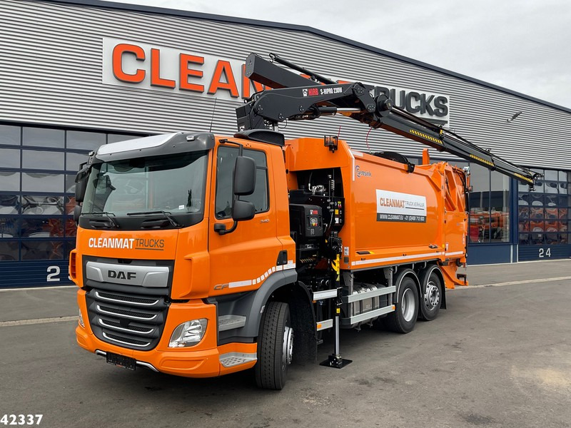 DAF FAN CF 340 Hiab 23 Tonmeter laadkraan - Камион за ѓубре: слика 1 DAF FAN CF 340 Hiab 23 Tonmeter laadkraan - Камион за ѓубре: слика 1