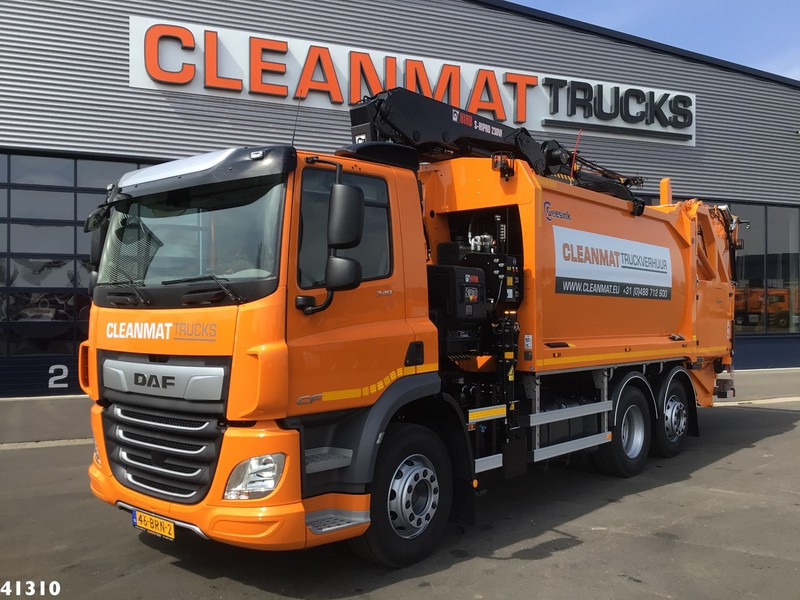 DAF FAN CF 340 Hiab 23 ton/meter laadkraan - Камион за ѓубре: слика 1 DAF FAN CF 340 Hiab 23 ton/meter laadkraan - Камион за ѓубре: слика 1