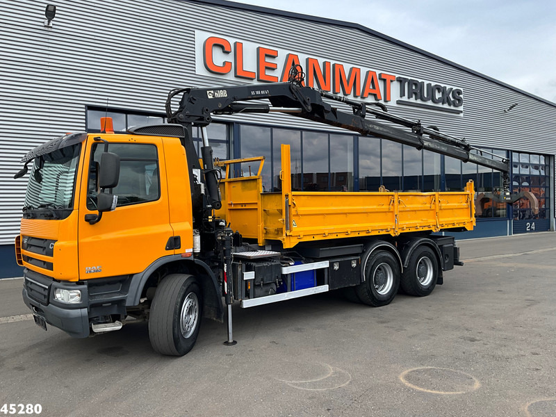 DAF FAT 75 CF 340 6x4 Manual Full steel Hiab 16 Tonmeter laadkraan - Кипер, Камион со кран: слика 2 DAF FAT 75 CF 340 6x4 Manual Full steel Hiab 16 Tonmeter laadkraan - Кипер, Камион со кран: слика 2
