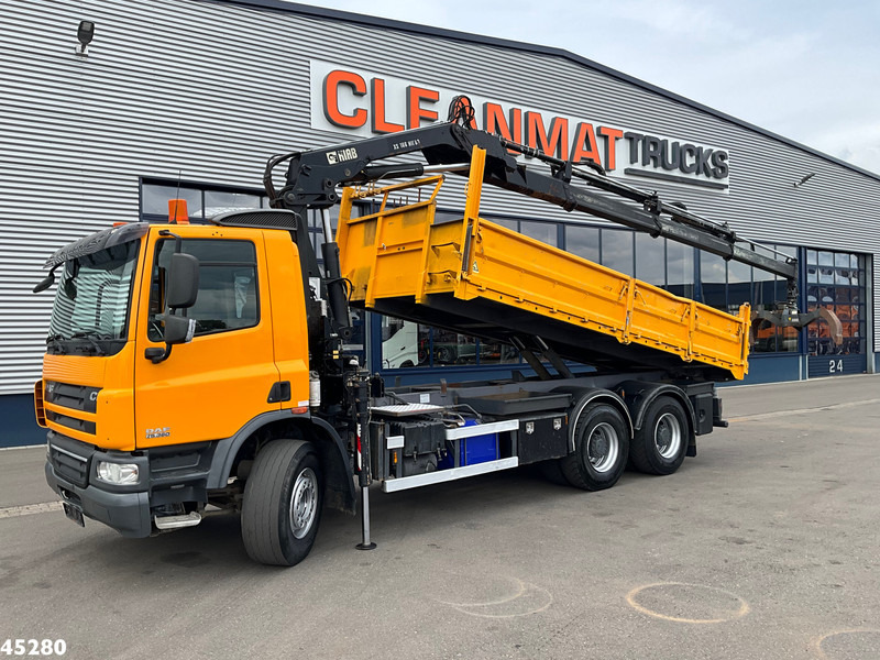 DAF FAT 75 CF 340 6x4 Manual Full steel Hiab 16 Tonmeter laadkraan - Кипер, Камион со кран: слика 1 DAF FAT 75 CF 340 6x4 Manual Full steel Hiab 16 Tonmeter laadkraan - Кипер, Камион со кран: слика 1