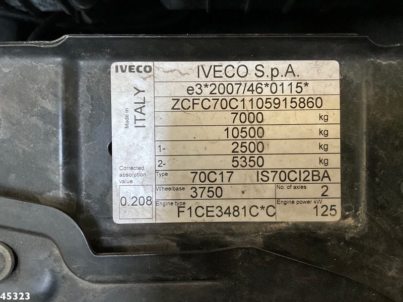 Машина за чистење снег Iveco Daily 70C17 Nido zoutstrooier: слика 19
