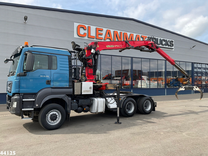 MAN TGS 33.480 6x6 Euro 6 Palfinger 27 Tonmeter boomkraan - Камион влекач: слика 1 MAN TGS 33.480 6x6 Euro 6 Palfinger 27 Tonmeter boomkraan - Камион влекач: слика 1
