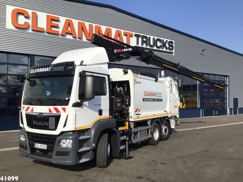 MAN TGS 26.360 Hiab 23 ton/meter laadkraan - Камион за ѓубре: слика 1 MAN TGS 26.360 Hiab 23 ton/meter laadkraan - Камион за ѓубре: слика 1
